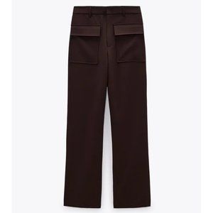 Zara high waist Straight Leg Pants with Pockets